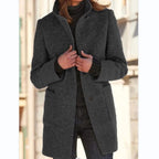 Elegante Winter Wollen Jas voor Dames