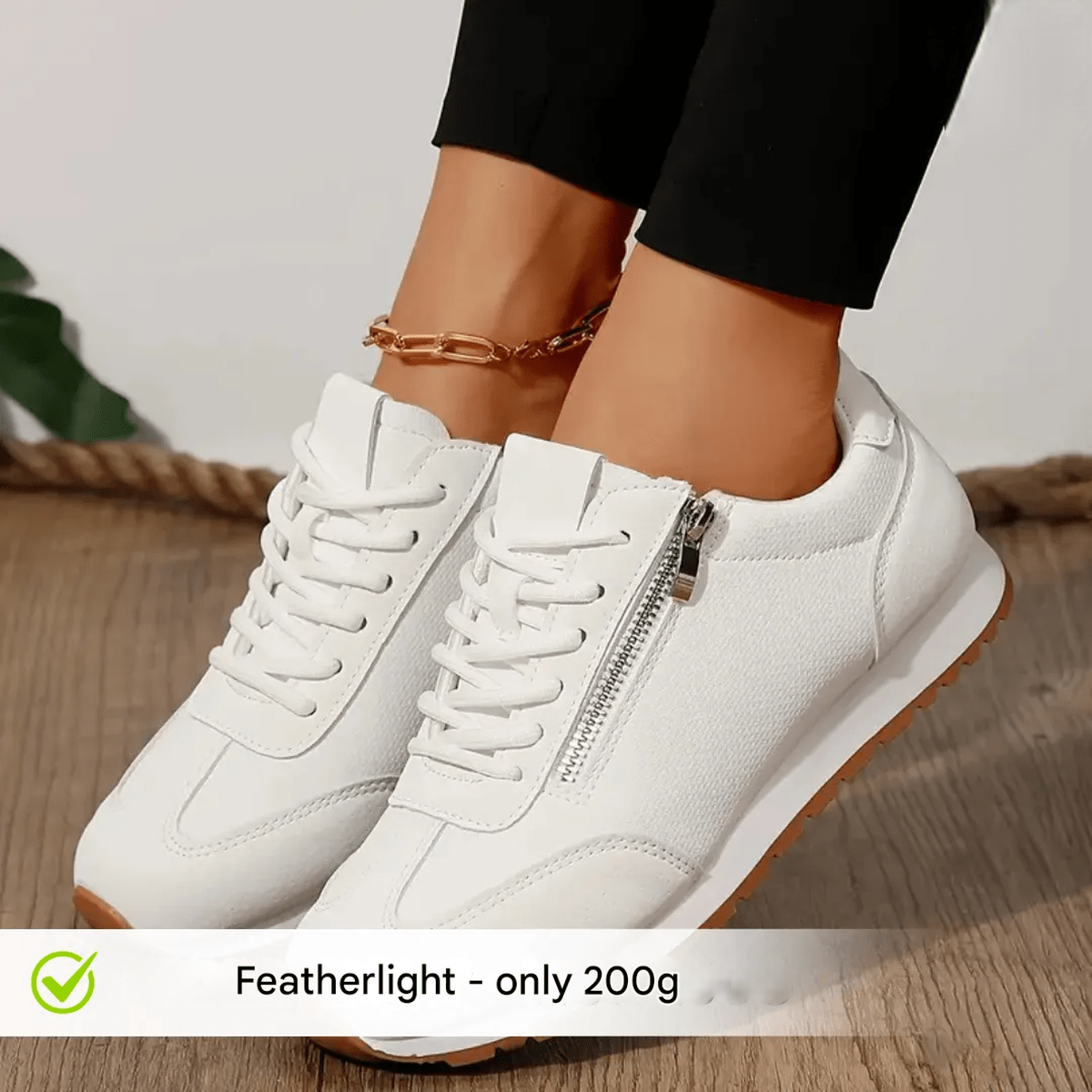 Ergonomische Dames Sneakers Met Slipvaste Zool En Ademend Ontwerp