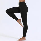 Fleece Legging Dames - Slim Fit Hoge Taille Winter Leggings