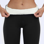 Fleece Legging Dames - Slim Fit Hoge Taille Winter Leggings