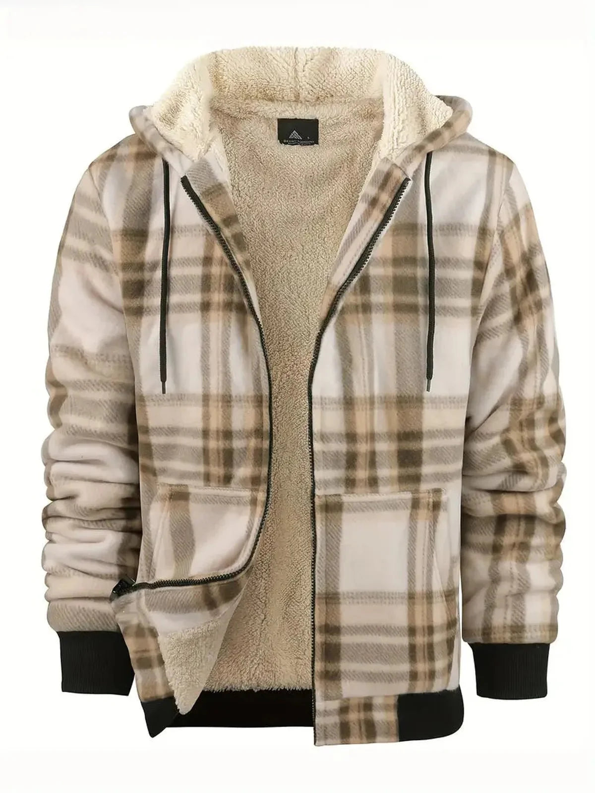 Fleece-gevoerde Polyester Winterjas