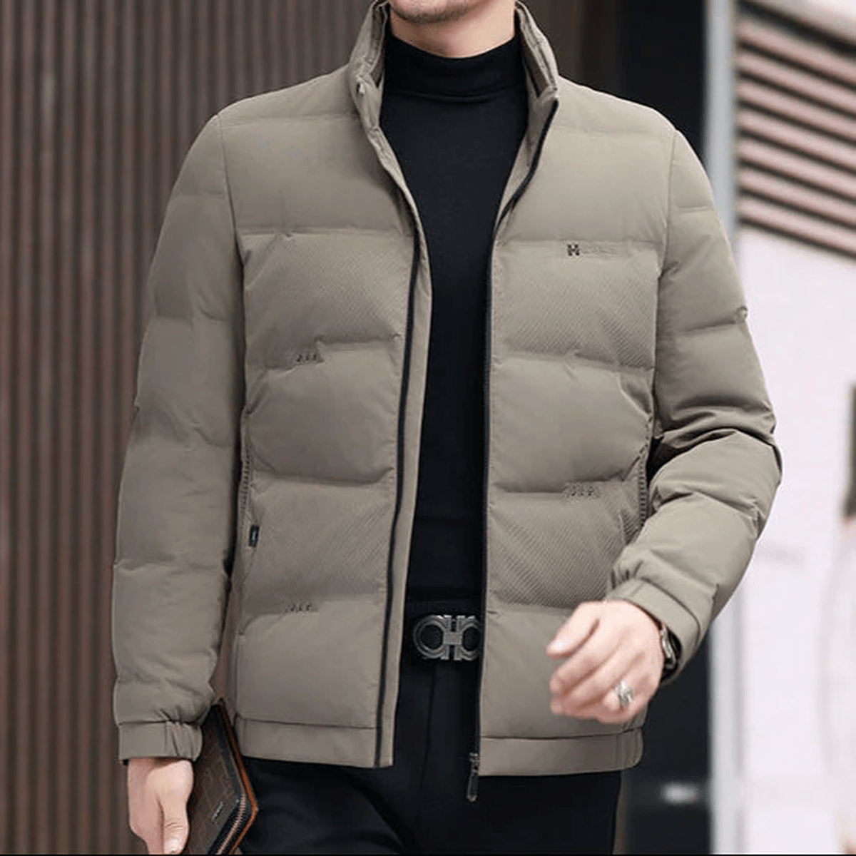 Gequilte Geïsoleerde Pufferjack Voor Mannen