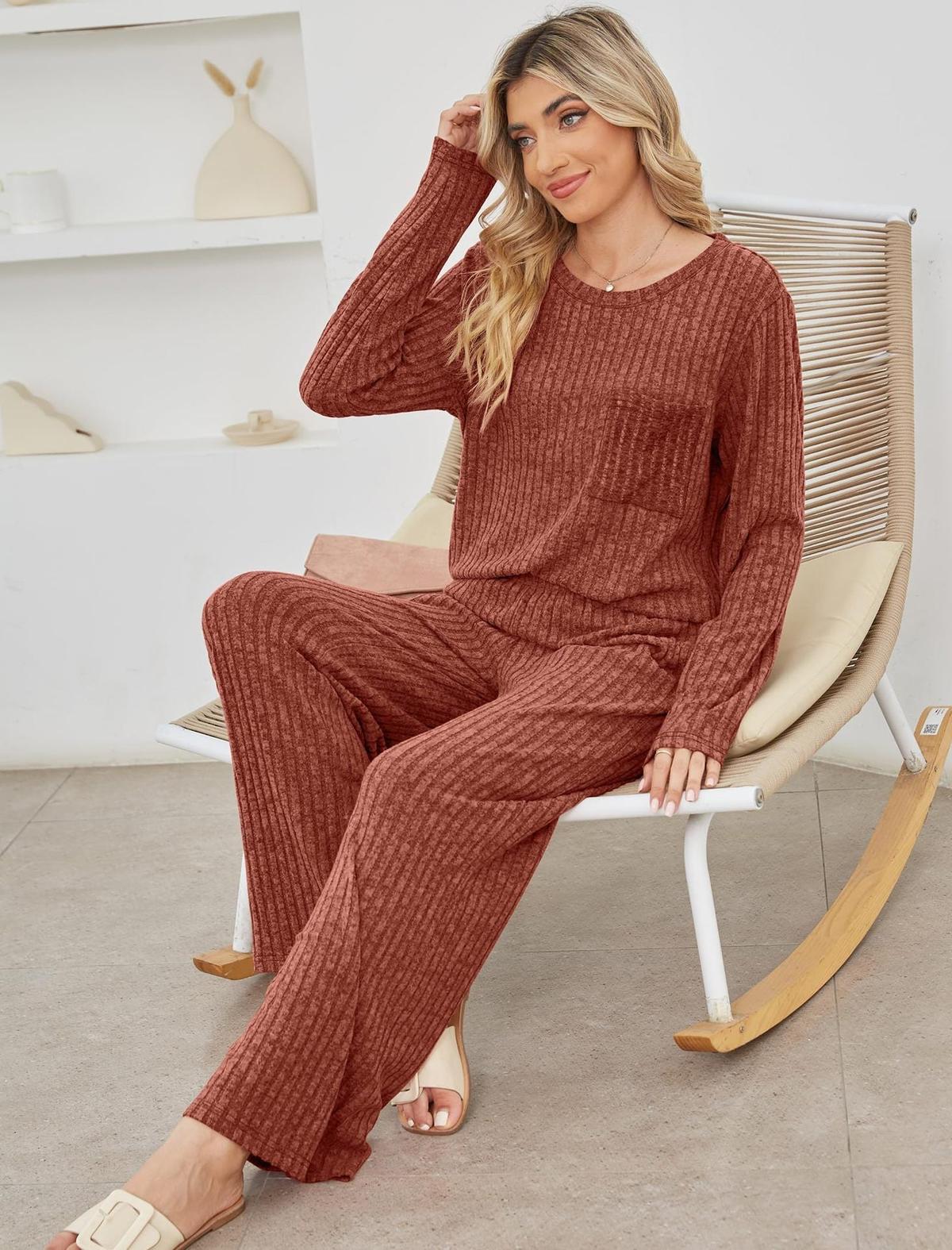 Geribbelde Tricot Casual Lounge Set