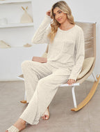 Geribbelde Tricot Casual Lounge Set