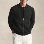 Geribbelde Trim Regular Fit Casual Bomberjack