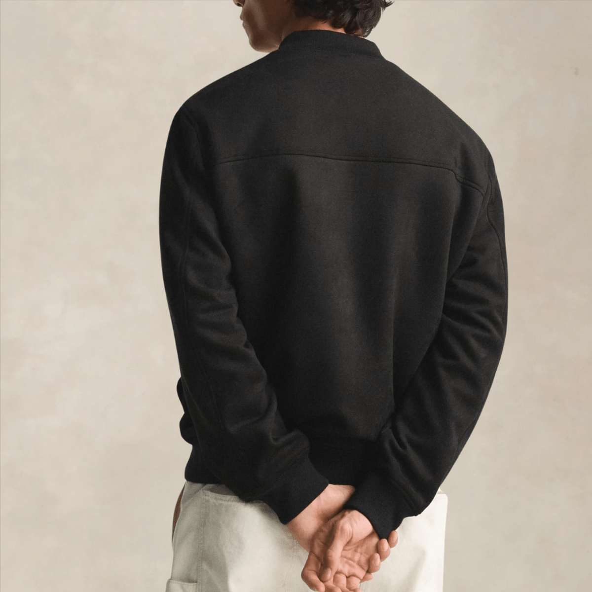 Geribbelde Trim Regular Fit Casual Bomberjack