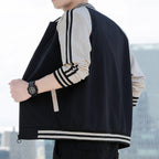 Gestreepte Mouwen Relaxed Fit Bomberjack