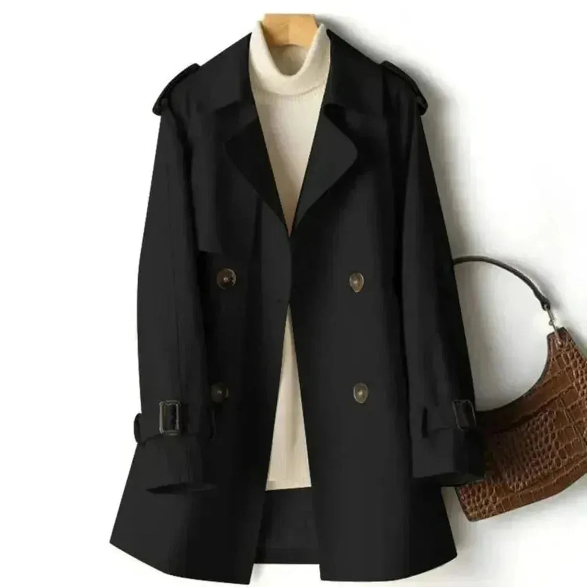 Getailleerde Trenchcoat Met Ceintuur Voor Dames