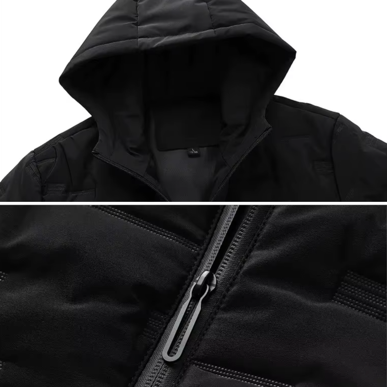 Gewatteerde Hoodie Tweedelige Trainingsset voor Mannen