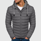Gewatteerde Hoodiejas voor Mannen