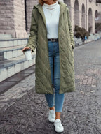 Gewatteerde Jas Met Capuchon Voor Herfst En Winter