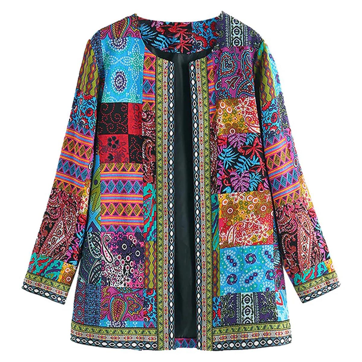 Gezellige Patchwork Vest voor Dames