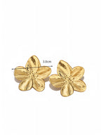Gold Plated Bloemen Oorbellen