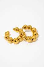 Gold Plated Oorbellen met Kralen