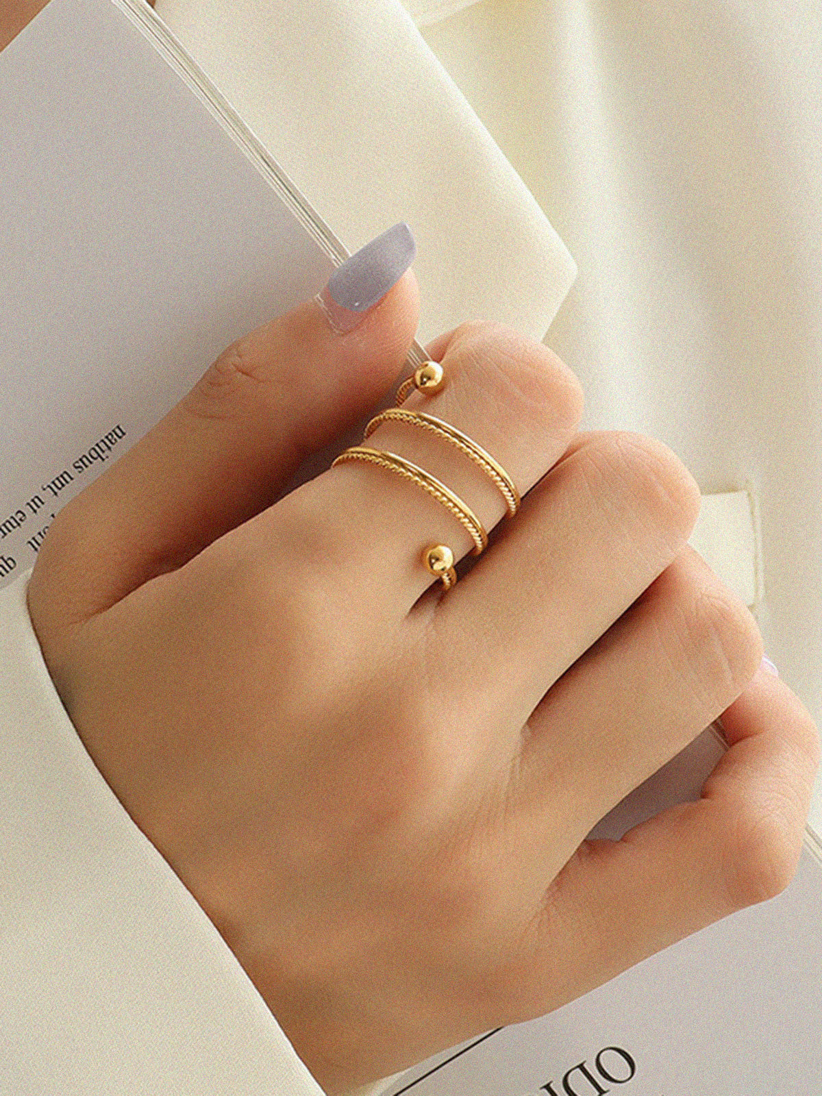 Gold Plated Veer Ring