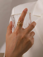 Goud vergulde Slangenring