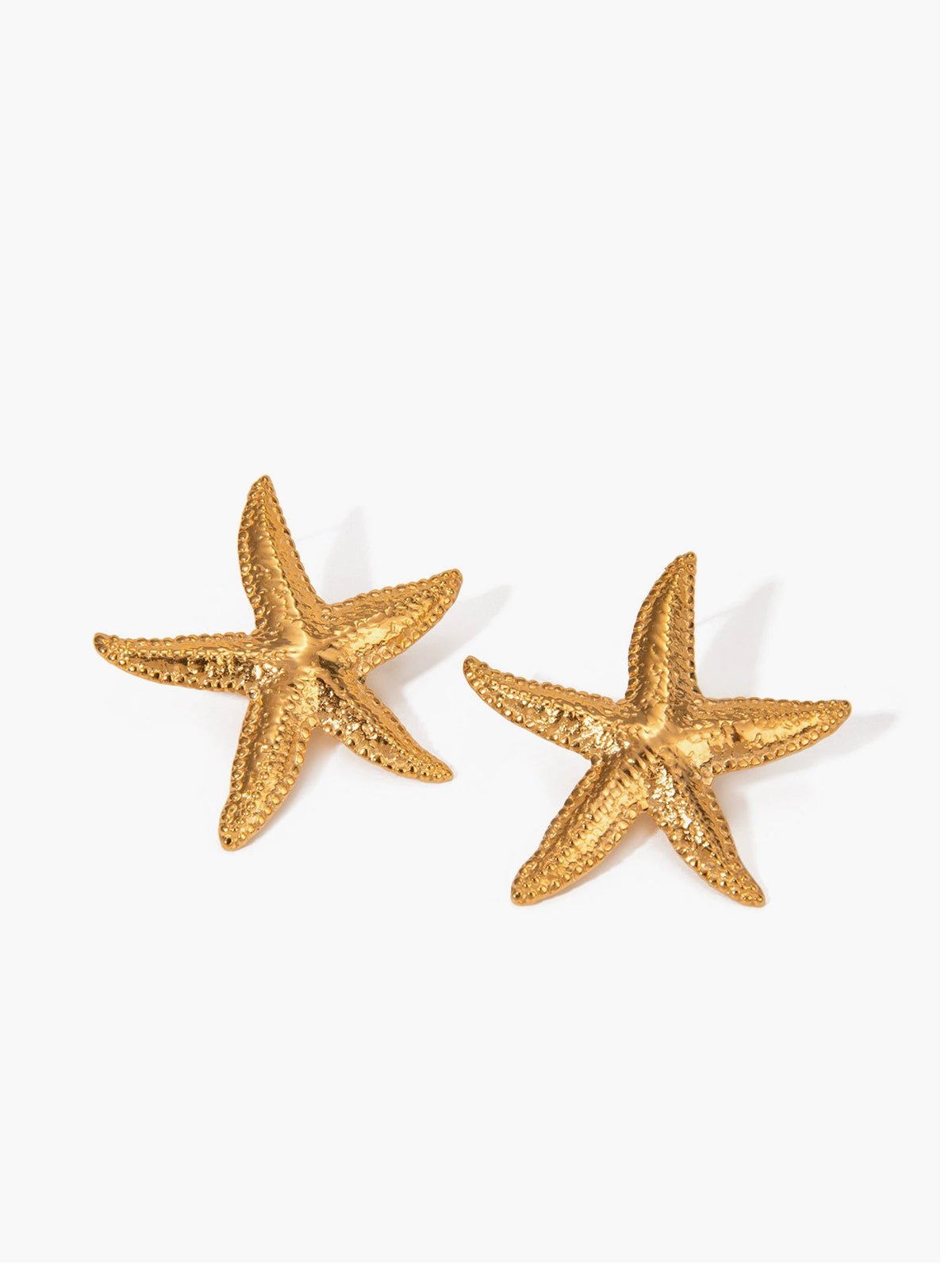 Goudkleurige Sterrenvis Stud Oorbellen