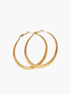 Grote Klassieke Gold Plated Hoepel Oorbellen