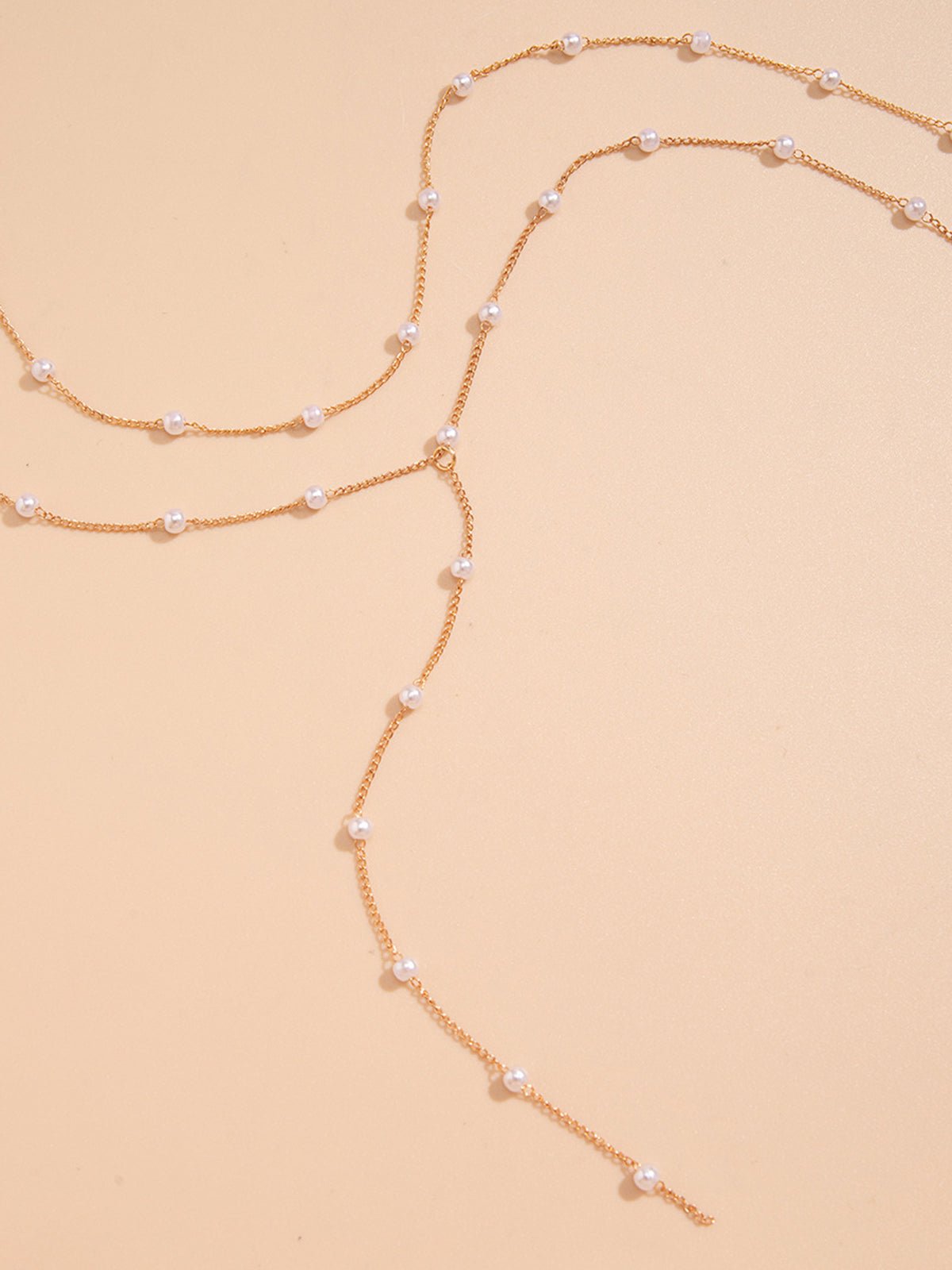 Handgemaakte Goud vergulde Kunstparel Ketting
