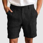 Heren Ademend Relaxed Fit Katoen-Linnen Shorts