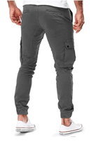Heren Cargo Broek Met Elastische Taille En Meerdere Zakken