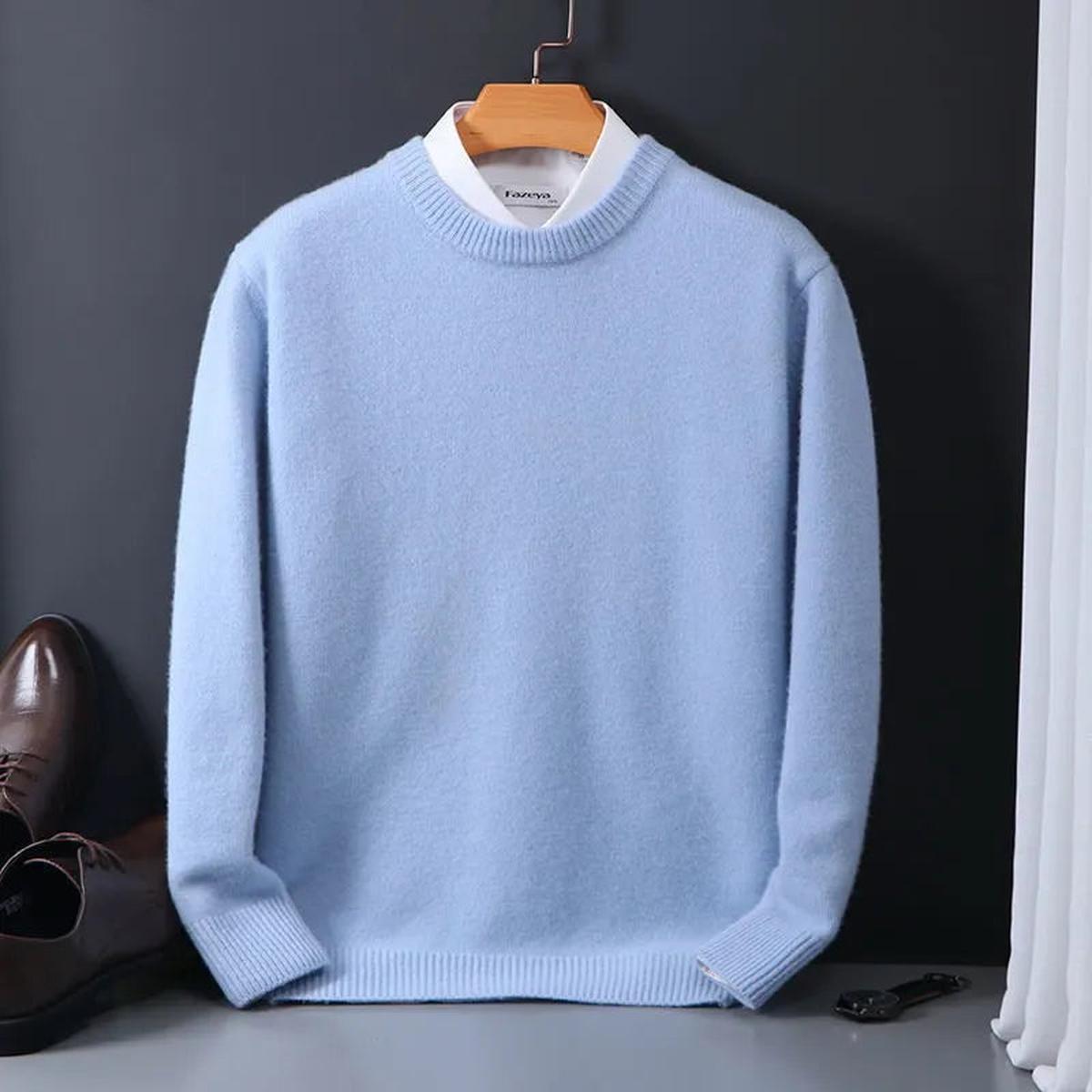 Heren Cashmere Trui - Tijdloos Ontwerp, Premium Kwaliteit