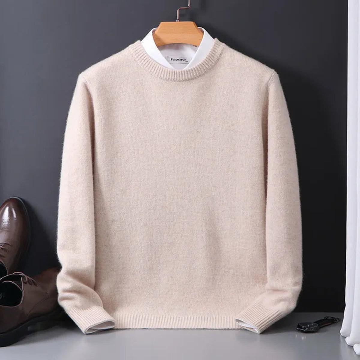 Heren Cashmere Trui - Tijdloos Ontwerp, Premium Kwaliteit