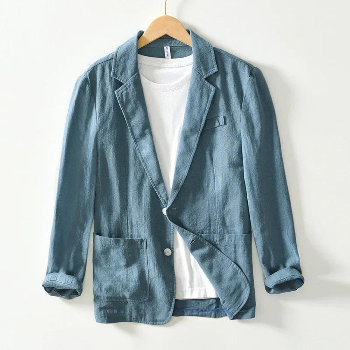 Heren Casual Blazer met Twee Knopen