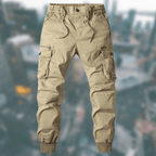 Heren Casual Cargo Joggingbroeken Met Elastische Tailleband En Praktische Zakken