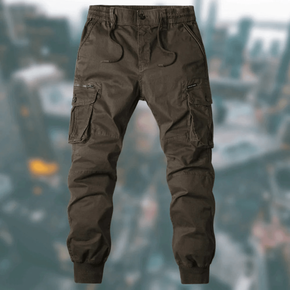 Heren Casual Cargo Joggingbroeken Met Elastische Tailleband En Praktische Zakken