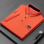 Heren Casual Polo Shirt Met Button-Down Kraag En Tailored Fit