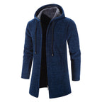 Heren Chenille Vest met Capuchon en Rits