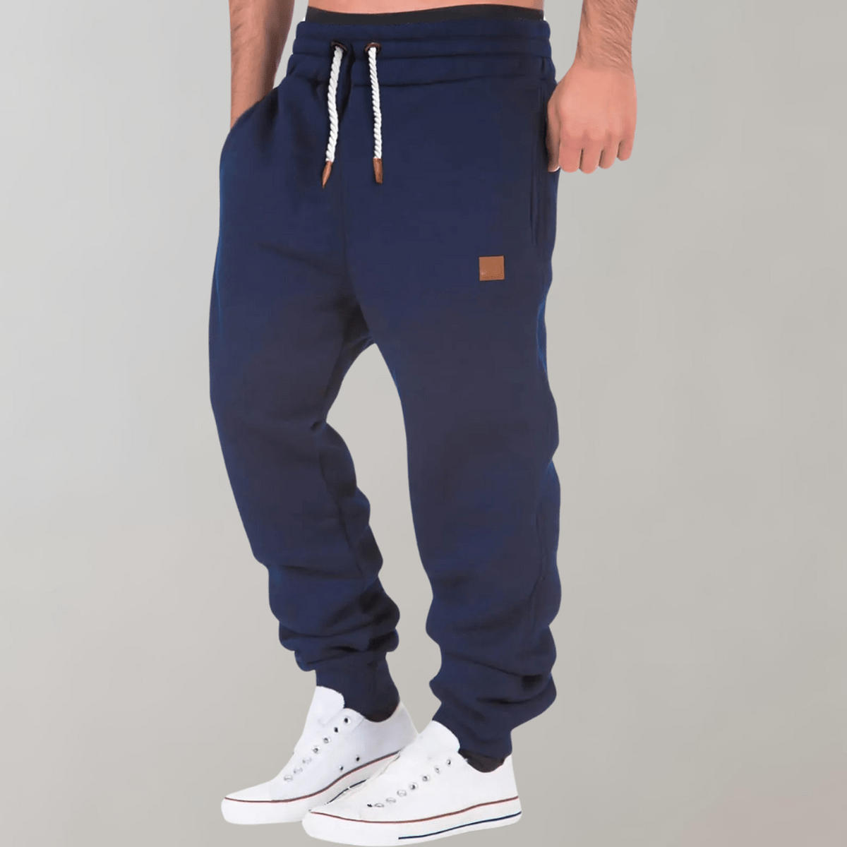 Heren Comfortabele Joggingbroek Met Elastische Taille En Verstelbaar Trekkkoord