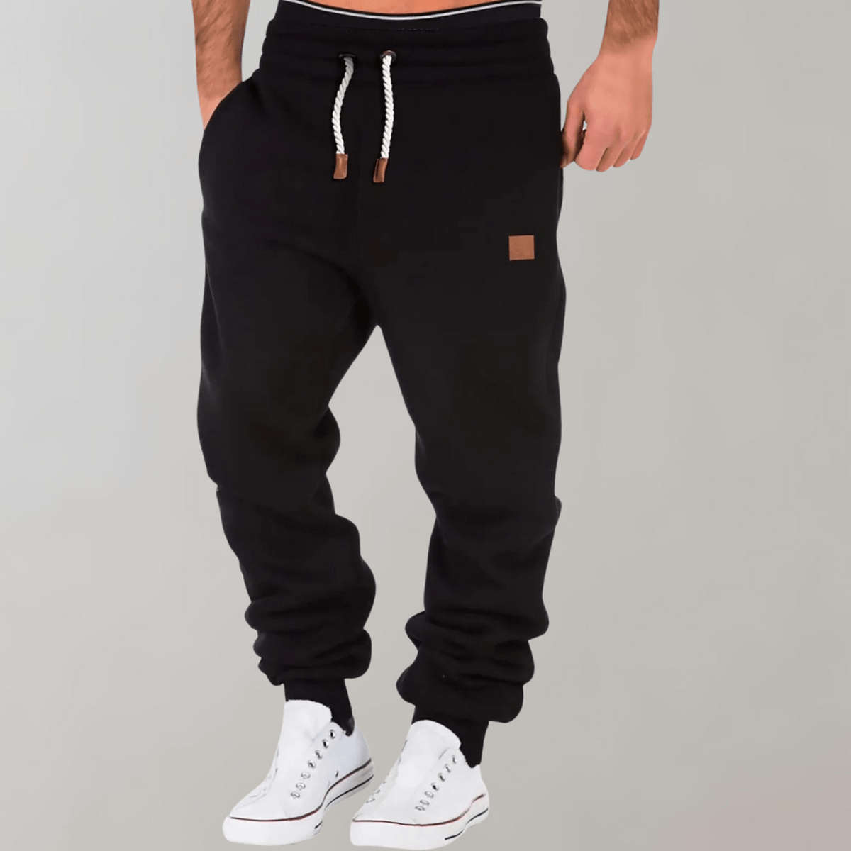 Heren Comfortabele Joggingbroek Met Elastische Taille En Verstelbaar Trekkkoord