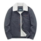 Heren Corduroy Jas met Fleece Voering