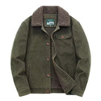 Heren Corduroy Jas met Fleece Voering