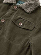 Heren Corduroy Jas met Fleece Voering