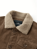 Heren Corduroy Jas met Fleece Voering