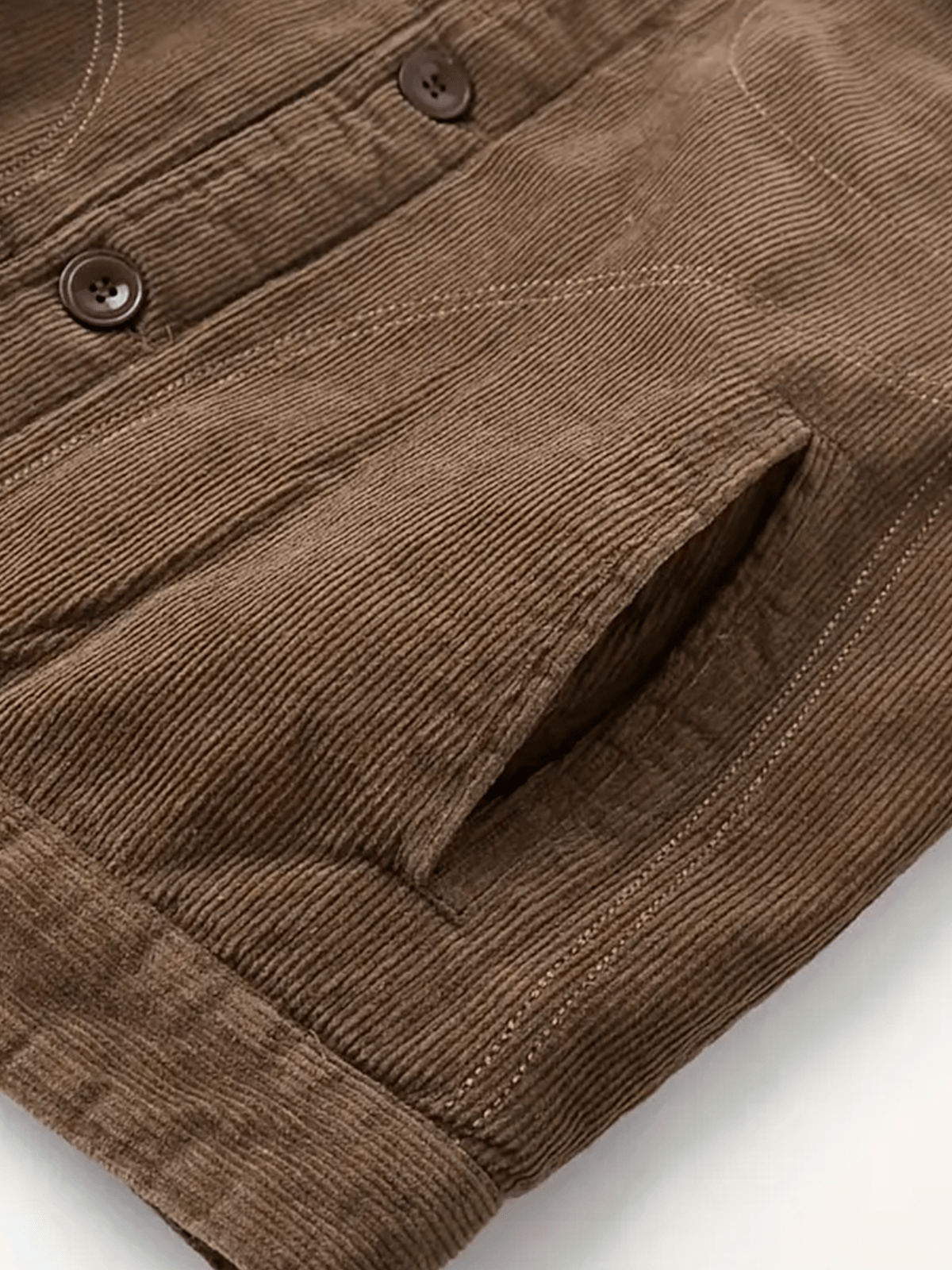 Heren Corduroy Jas met Fleece Voering