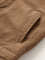 Heren Corduroy Jas met Fleece Voering