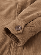 Heren Corduroy Jas met Fleece Voering