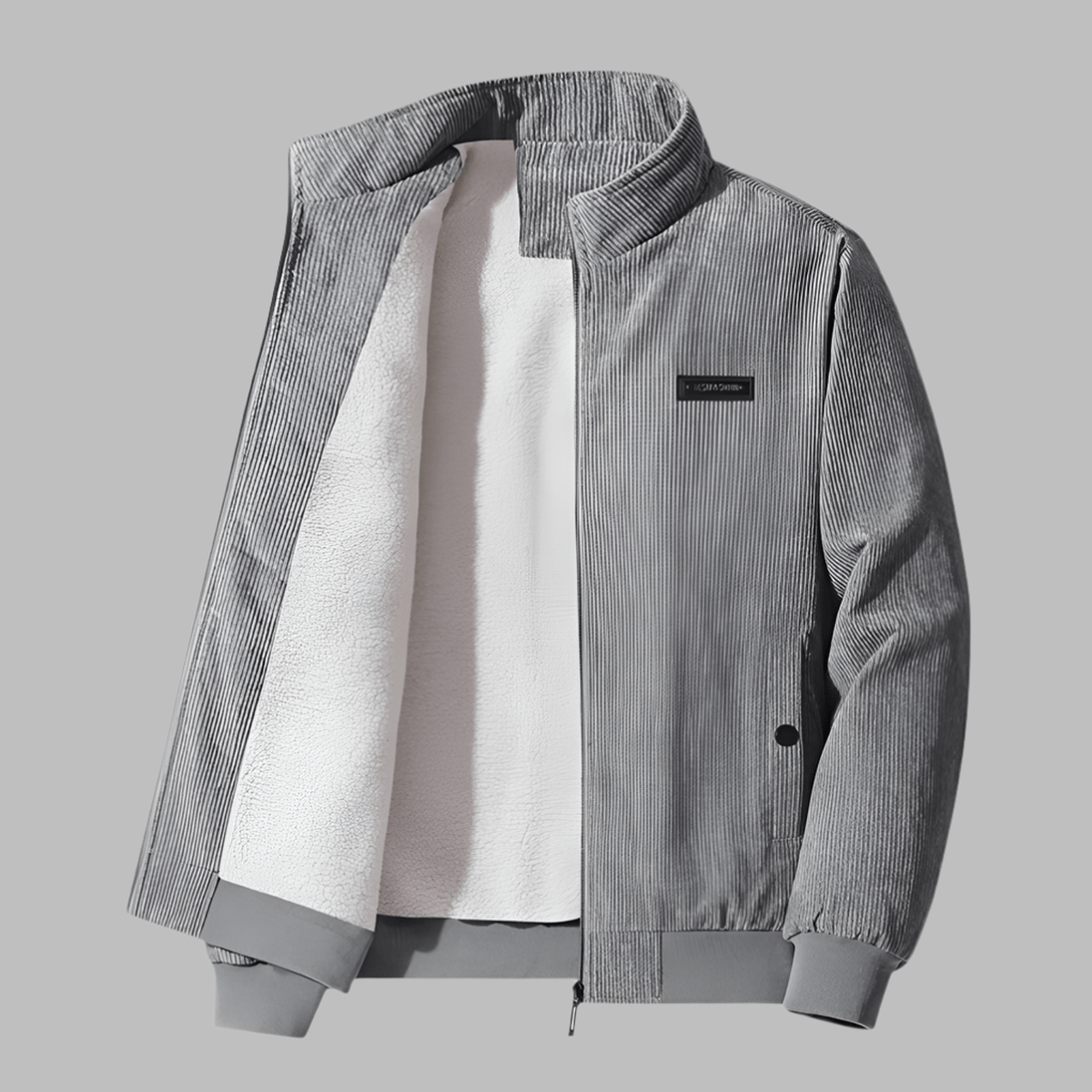 Heren Corduroy Winterjas met Zachte Sherpa Voering