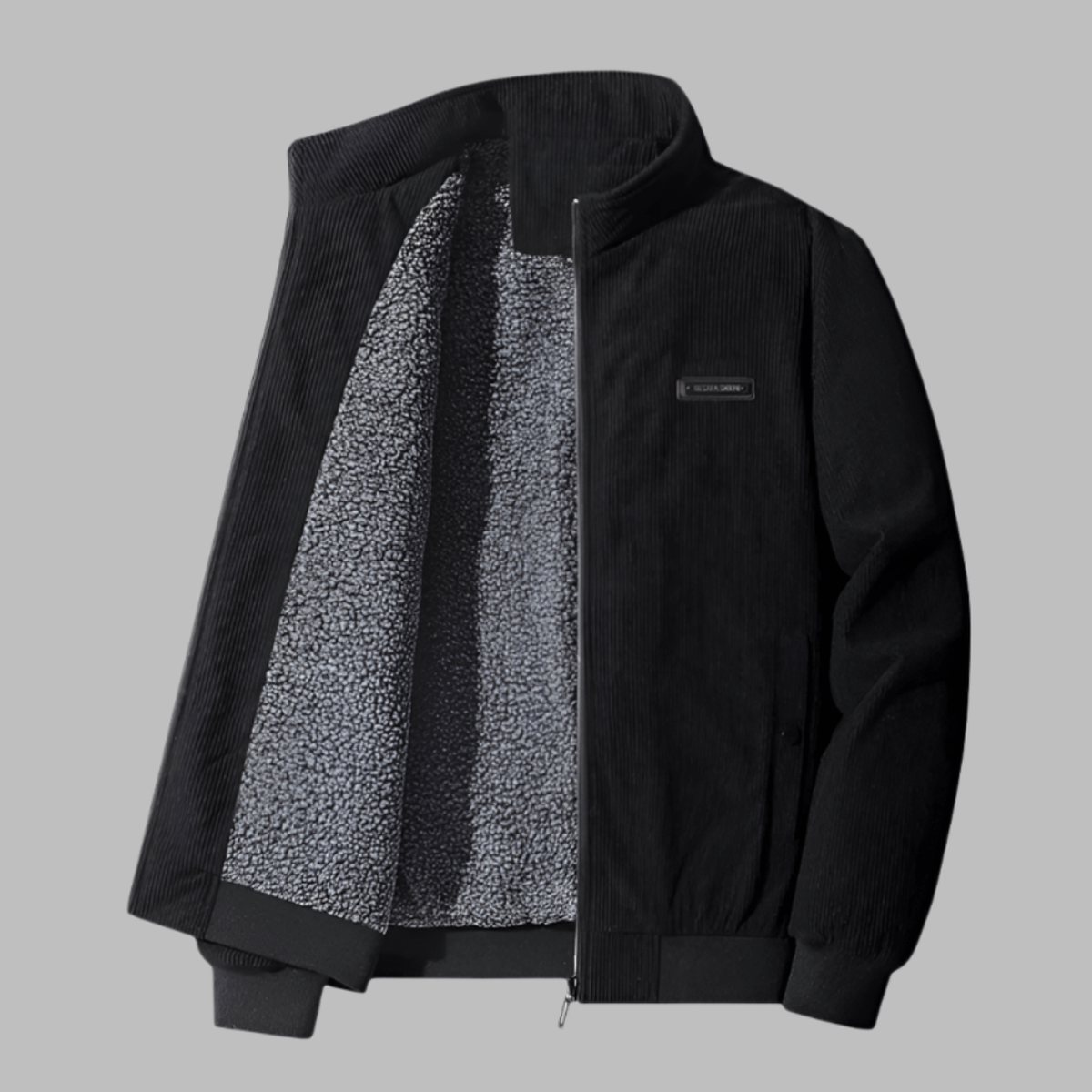 Heren Corduroy Winterjas met Zachte Sherpa Voering