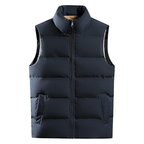 Heren Donsvest Voor Herfst En Winter, Warm En Comfortabel Voor Koude Dagen