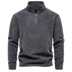 Heren Fleece Ritsjack Met Staande Kraag Voor Herfst En Winter