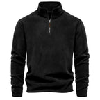 Heren Fleece Ritsjack Met Staande Kraag Voor Herfst En Winter