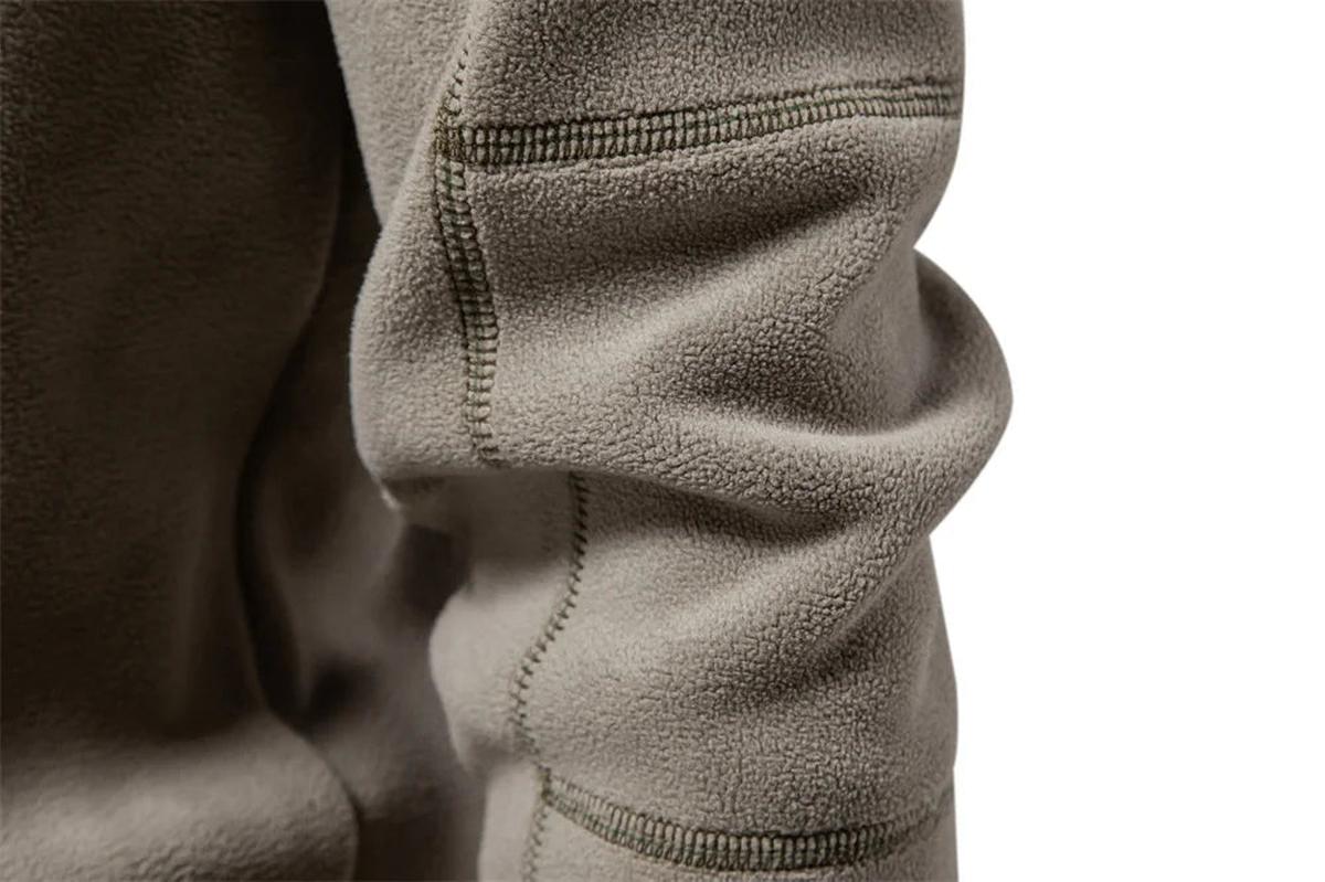 Heren Fleece Ritsjack Met Staande Kraag Voor Herfst En Winter