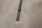 Heren Fleece Ritsjack Met Staande Kraag Voor Herfst En Winter