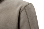 Heren Fleece Ritsjack Met Staande Kraag Voor Herfst En Winter