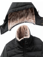 Heren Fleecejack met Capuchon, Rits en Zakken